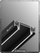Slott Intruder 1Д Черный Система однофазного трека (Скрытый фиксатор светильника)