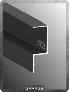 Flexy GIPS EURO 02 Стеновой профиль с теневым зазором