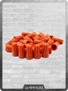 СИЗ (100шт) Соединительный изолирующий зажим (кабельная скрутка), колпачок Оранжевый